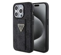 Coque Guess Grip Stand 4G Triangle Strass pour iPhone 15 Pro - Black