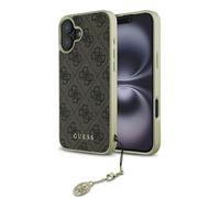Coque Guess Hardcase 4G Charms Collection pour iPhone 16 Plus - Brown