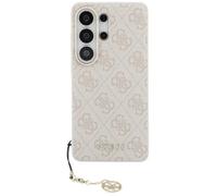 Étui Guess 4G Classic Logo Charm MagSafe pour S26 Ultra, rose