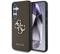 Coque Guess Hardcase 4G Grained Big Logo pour Samsung Galaxy S25 Plus - Brown
