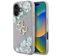 Coque Guess Hardcase 4G Grained Roses Big Logo pour iPhone 16 - Purple