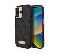 Coque Guess Hardcase 4G Logo Plate MagSafe pour iPhone 16 Plus - Black