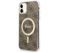 Coque Guess Hardcase 4G MagSafe marron pour iPhone 11