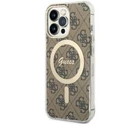 Coque Guess Hardcase 4G MagSafe marron pour iPhone 13 Pro