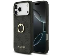 Coque Guess Hardcase 4G Ring Stand avec bague pour iPhone 17 Pro Max - Black