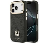 Étui Guess 4G Strass Logo MagSafe pour iPhone 17 Pro noir