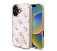 Coque Guess Hardcase 4G Triangle Metal Logo pour iPhone 16 Plus - White