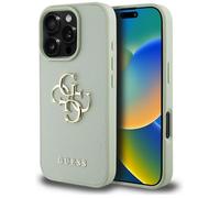 Coque Guess Hardcase Grained Big 4G Logo Small Classic Logo pour iPhone 16 Pro Max - Green