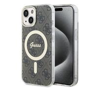 Coque Guess IML 4G MagSafe pour iPhone 15 Plus - Brown