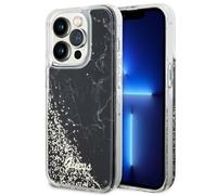 Coque Guess Liquid Glitter Marble Black pour iPhone 14 Pro
