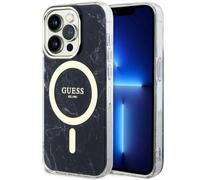 Coque Guess Marble MagSafe noire pour iPhone 14 Pro Max