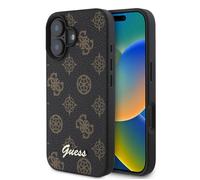 Coque Guess Peony Script MagSafe pour iPhone 16 Plus - Black