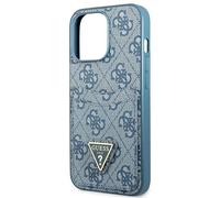 Coque Guess pour iPhone 13 Pro - Coque rigide bleue avec emplacement pour carte