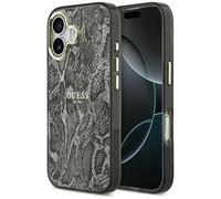 Coque Guess Python Pattern MagSafe Étui pour iPhone 17 Noir