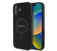Coque Guess Saffiano Classic Logo MagSafe pour iPhone 16 Plus - Black