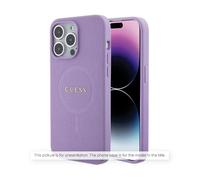 Coque Guess Saffiano MagSafe pour iPhone 16 - Purple