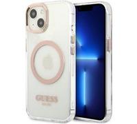 Coque Guess TPU Magsafe Gold Outline pour iPhone 13 - Transparente Transparent G