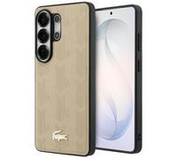 Coque Hardcase Lacoste Pour Samsung Galaxy S26 Ultra Cuir Beige MagSafe Or