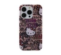Coque de téléphone - Hello Kitty - iPhone 11 - Rose - Souple - Design Graffiti