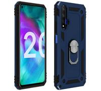 Coque Honor 20 / Huawei Nova 5T Antichoc bi-matières Bague Support Vidéo Bleu