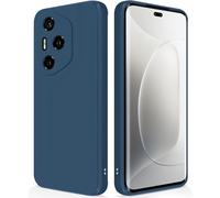 Coque Honor 300 Pro ¿ Silicone Liquide Haute Qualité, Protection Intégrale Anti-Rayures, Intérieur Microfibre Doux, Profil Fin Antidérapant, Compatible Recharge Sans Fil, Bords Surélevés, Bleu