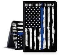Coque Honor Duty Drapeau Américain pour Samsung Galaxy Tab A8 10.5 Pouces 2022 Antichoc PU Cuir Pliable Stand Slim Case avec Mise en veille/Réveil Automatique pour Galaxy Tab A8 2022 Modèle SM-X200