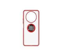 Coque pour Honor Magic 4 Lite Bi-matière Bague Métallique Support Vidéo Rouge