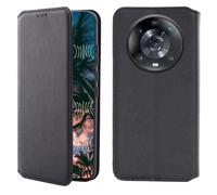 Coque - Honor - Magic 4 Pro - Portefeuille Cuir - Noir - Semi-rigide