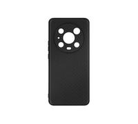 Coque pour Honor Magic4 Pro Dos Rigide Contour Souple Effet Carbone Noir