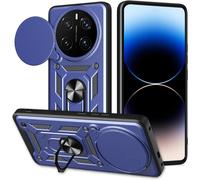 Coque Honor Magic7 Pro 5g 6,8"" - Étui Double Couche Pc+Tpu Bleu Avec Béquille Rotative 360° Protection Anti-Choc Et Accès Facile Aux Ports