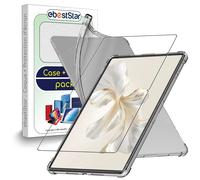 ebestStar - Coque pour Honor Pad 9, Etui Protection Silicone Transparent Antichoc, Coins Renforcés, Transparent + Verre Trempé