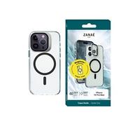 Coque MagSafe pour iPhone 14 Pro Max Série Hooke avec Cache Caméra Stand Zanaé Noir / Transparent