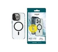 Coque MagSafe pour iPhone 13 Pro Max Série Hooke avec Cache Caméra Stand Zanaé Noir / Transparent