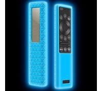 Coque Housse de Silicone pour Télécommande Samsung Solaire BN59-01357B BN59-01357A BN59-01357D Étui de Protection pour Telecommande Samsung Smart TV QLED 2021 Solar Remote (Glow Blue)