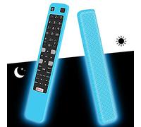 Coque Housse de Silicone pour Télécommande TCL RCA RC802N ARC802N YUI1 Antidérapant Étui de Protection pour Telecommande TCL Thomson 4K UHD Smart TV (Glow Blue)