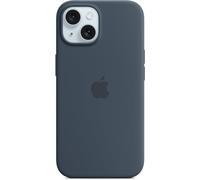 Coque / Housse En Silicone Officielle Apple iPhone 15 Plus - Bleu Tempête - Neuf