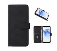 COQUE Housse Fairphone 5, Portefeuille à Rabat avec Fente pour Carte, Housse en Cuir Souple pour Fairphone 5-Le Noir
