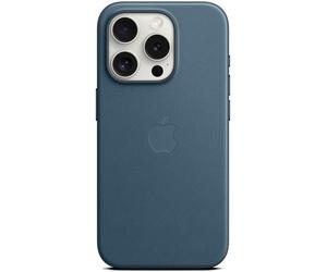 Coque / Housse Officielle Apple iPhone 15 Pro FineWoven - Bleu Pacifique