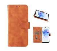 COQUE Housse TCL 501, Portefeuille à Rabat avec Fente pour Carte, Housse en Cuir Souple pour TCL 501-marron