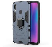 Coque Huawei Honor 10 Lite, CHcase 2 en 1 Armour Style Robuste Hybrides Double Couche Armure Defender TPU + PC Case Cover avec Support Magnétique Car Mount pour Huawei Honor 10 Lite -Black Plus Gray