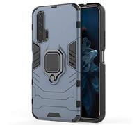 Coque Huawei Honor 20 Pro, MHHQ 2 en 1 Armour style robuste hybrides double couche Armure Defender TPU + PC Case Cover avec Support Magnétique Car Mount pour Huawei Honor 20 Pro -Black Plus Gray