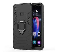 Coque Huawei Honor 8X, MHHQ 2 en 1 Armour style robuste hybrides double couche Armure Defender TPU + PC Hard coques Case Cover avec Support Magnétique Car Mount pour Huawei Honor 8X -All Black