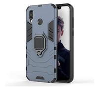 Coque Huawei Honor Play, CHcase 2 en 1 Armour Style Robuste Hybrides Double Couche Armure Defender TPU + PC Case Cover avec Support Magnétique Car Mount pour Huawei Honor Play -Black Plus Gray