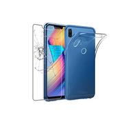 - Coque Huawei Honor Play Etui Housse Silicone TPU Souple Anti-Choc ULTRA FINE INVISIBLE, Transparent + Film protection écran en VERRE Trempé