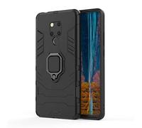 Coque Huawei Mate 20 X, MHHQ 2 en 1 Armour style robuste hybrides double couche Armure Defender TPU + PC Case Cover avec Support Magnétique Car Mount pour Huawei Mate 20 X -All Black