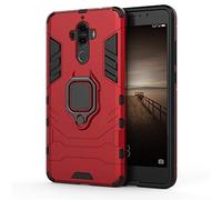 Coque Huawei Mate 9, CHcase 2 en 1 Armour Style Robuste Hybrides Double Couche Armure Defender TPU + PC Hard Coques Case Cover avec Support Magnétique Car Mount pour Huawei Mate 9 -Red