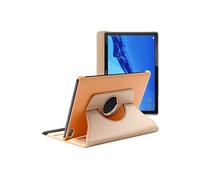 ebestStar - Coque pour Huawei MediaPad M5 Lite 10.1, Etui Rotatif 360, Housse Protection PU Cuir, Or/Doré