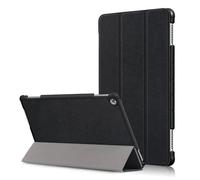 Coque Huawei MediaPad M5 Lite 10 - Slim & Léger PU Cuir Housse avec Support Étui Huawei MediaPad M5 Lite 10 (2018) - Noir