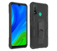 Coque Huawei P smart 2020 Hybride Antichoc Béquille Fonction Support Noir