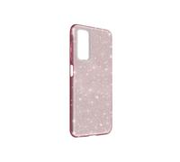 Coque Huawei P smart 2021 Paillette Amovible Silicone Semi-rigide rose